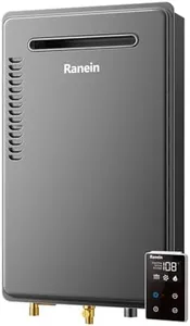 Ranein Natural Gas Tankless Water Heater, Outdoor Max 5.3 GPM, 130,000 BTU Instant Hot Water Heater