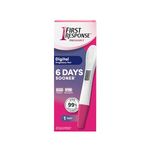 First Response Digital - Pregnancy Test - Detect Pregnancy 6 Days Sooner Than Your Missed Period - 99% Accurate - Digital (1 Count)