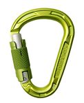 Edelrid HMS Strike Twist Locking Climbing Carabiner - Lightweight, Robust Aluminum Carabiner Hook for Heavy Duty Climbing, EN 12275 Certified