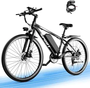 Misodo Electric Bike for Adults, 1500W Peak Mountain Ebike with 25 MPH, 65 Miles Range, 7 Speeds, 48V 10Ah Removable Battery 26" Ebike for Commute