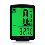 Multifunctional LCD Screen Bicycle Computer Wireless Bike Rainproof Speedometer Odometer Cycling 2.8inch Waterproof AINN