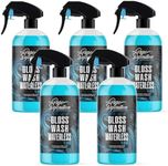 Waterless Wash Kit, Car Spray Carnauba Wax, Great For Showroom Care and Cleaning Paintwork - Pure Definition (5 x 1000ml)