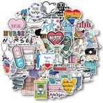 Aowplc 50 Pcs Nurse Stickers, Vinyl