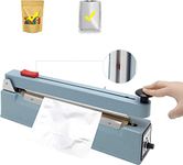 Hanchen Heat Sealer with Middle Cutter 200mm/7.8inch Plastic Bag Sealer Bag Sealing Machine 300W for PP/PE Mylar Bag 220V