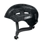 ABUS Youn-I 2.0 bike helmet - with light for children, teenagers and young adults - for girls and boys - black, size M