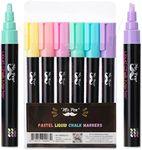 Mr. Pen- Chalk Markers, 6 Pack, Dual Tip, Pastel Colors, 8 Labels, Chalkboard Markers, Liquid Chalk Markers, Chalk Markers for Chalkboard, Chalk Pens, Chalk Marker, Glass Markers