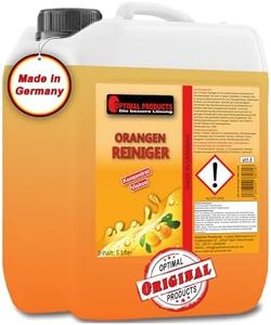 Optimal Products Orangenreiniger Konzentrat I Synthetischer Allzweckreiniger mit hoher Fettlösekraft I Als WC Reiniger, Badreiniger geeignet I 5L