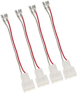 RED WOLF Speaker Wiring Harness Connector Compatible with Honda 1986-2013 Civic Accord Odyssey, Acura 1986-2010 Integra CL TSX Install Aftermarket Door Speaker Cable Plug Adapter 4 PCS