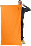 Lomo microfibre camping bath towel. 80cm x 160cm Orange