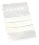 100 Write On Panel 6" X 9" Large Grip Seal Bags Clear Plastic Resealable Bags Reusable Strong Zip Lock Bags Polythene Packaging Ziplock Pouches for Jewellery, Sweets, Candy Storage