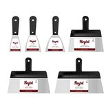 UPON Star by Scraper Set Steel Blades Putty Filler Plaster Drywall Decorate Flexible Tapping Putty Cleaning Filling Knife Steel Putty Knife Set| Putty Knives| Pack of 6