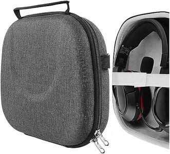 Geekria Shield Headphones Case Compatible with Turtle Beach Recon 70, Stealth 600, Stealth 450 Gaming Headsets Case, Replacement Hard Shell Travel Carrying Bag with Cable Storage (Dark Grey)