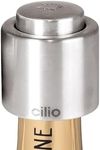 Cilio Stainless Steel Champagne Sealer, Bottle Stopper for Sealing Champagne Bottles Large