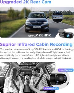 VIOFO A229 Pro 3-Channel 4K HDR Dash Cam – STARVIS 2, WiFi, GPS, 24H Parking