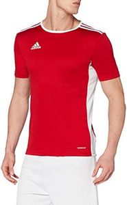 adidas Men's Entrada 18 Soccer Jersey, Power Red/White, Small