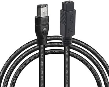MEIRIYFA FireWire 1394B 9 broches mâle vers 6 broches mâle Firewire 800 vers 400 IEEE Câble d'extension pour appareils photo numériques, imprimantes, scanners – 1,8 m