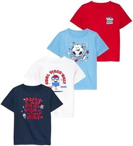 Garanimals Baby Boy Patriotic T-Shirt, Size 12 Months, 4-Pack