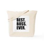 CafePress Best Boss Ever Tote Bag Natural Canvas Tote Bag, Reusable Shopping Bag