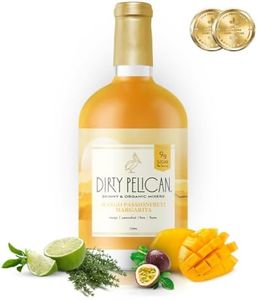 Dirty Pelican Cocktail Mixers - Mango Passionfruit Margarita - Skinny & Organic Drink Mixes for Cocktails - Low Calorie Mocktails - Low Sugar - Vegan - Gluten Free - No Preservatives - 750ml (1 Bottle)