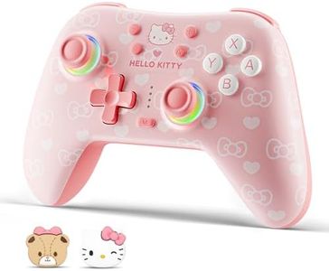 Kuitmor Wireless Pro Controller: Universal Bluetooth Gamepad for Switch/Switch 2/PC/iOS/Android/Linux with One-Touch Pairing, 6-Axis Motion HD Vibration, 1000mAh Long Battery & Auto-Wake Function, Breathing Light Effect