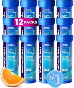 NoMoreDrinks Anti Alcohol Craving Supplement | Liver Detox & Combat Cravings | Energy Support Alcohol Replacement Drink | Organic Milk Thistle Supplement & Dandelion Root & 5HTP | (120) Energy Pills