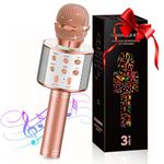 GeschenPark Toys for 3-12 Year Old Boys Girls, Wireless Microphone for Kids Gifts for 3-12 Year Old Boys Girl Toys for Girls Age 3-12 Boys Toys Gifts Age 3-12 Karaoke Equipment