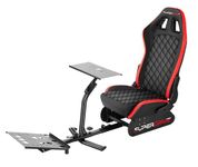 Superdrive simulation bucket seat with support for steering wheel and pedal - Simulation driving cockpit for PS5, Xbox Serie X/S, PS4, Xbox One and PC