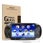 AKWOX (Pack of 2) Screen Protector for PS Vita 1000, Akwox HD Clear 9H Tempered Glass Screen Protective Film for Sony Playstation Vita PSV 1000-Max Clarity and Touch Accuracy Film