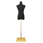 Mannequin Body Female Mannequin Torso Dress Forms for Sewing High Stability Metal Stand for Clothing Dress Jewelry Display Adjustable Height 50”-70”