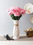 Fourwalls Beautiful Decorative Artificial Carnation Flower Bouquet for Home décor (Set of 2, 50 cm Tall, 18 Flower Stems, Pink)