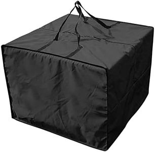 Custodia per Cuscino da Giardino, Impermeabile, per Cuscini da Salone, per Esterni, con Maniglia per Trasporto, per mobili da Patio, 81 cm di Lunghezza x 81 cm di Larghezza x 61 cm di Altezza