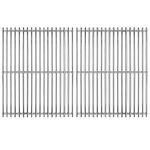 Hongso 17 inch Solid SS 304 Stainless Steel Gas Grill Grids Grates for Home Depot Nexgrill 720-0830H, Kenmore and Uniflame Gas Grills, Set of 2 (SCA192)