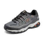 Skechers Men's After Burn - Memory Fit Shoe, Charcoal, 14 XW US