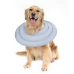 Dog Cone for Large Dogs - Comfortable Adjustable Soft Alternative After Surgery, Elizabethan Donut Collar for Recovery - Different Sizes for Cats, Medium and Small Dogs