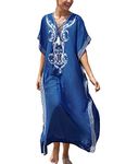 Orshoy Womens Kaftan Dress Long Bikini Cover Ups Maxi Beachwear Long Nightdress Nightwear Loungewear