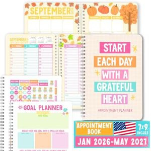 Weekly Appointment Book 2026-2027 - Hourly Appointment Book, Vertical Weekly Planner 2026-2027, Monthly Schedule Books, Doodle Daily Planner With Hourly Schedule