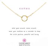 Dogeared Karma Necklace 16 inch Gol