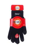 Touch Screen Gloves For Mens Winter Thermal Lined Full Finger Wooly Work Gloves For Mens Knitted Gloves (Black)