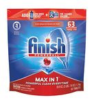 Finish Max In 1 Powerball, 63 Tablets, Super Charged Automatic Dishwasher Detergent, Fresh Scent