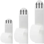 AITOLY Picture Hanging Strips, Heavy Duty Double Sided Wall Mount Adhesive Strips, Easy to Apply and Remove, Residue Free(L(3.66IN*0.78IN)-50pc)