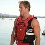 Jettribe RS-25P Side Entry Impact Vest - Customizable 25th Anniversary Edition - Premium PWC Jet Ski Ride & Race Comp Boating Vests for Ultimate Performance with Style and Safety - Red(XXS/XS)