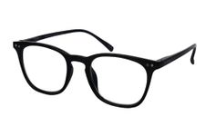 PRO EYE | Powered Reading Anti-Glare Round Blue Cut Computer Glasses for Men and Women | Lightweight, UV Protection Specs & Relieves Eye Strain | Medium | PE 31302R | Black | (+0.00)