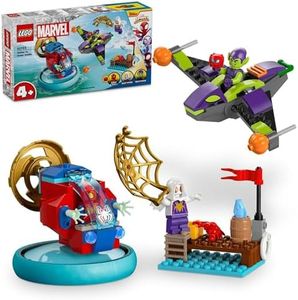 LEGO® Spidey vs. Green Goblin Super Hero Toy 10793 with Minifigures, Toy Set for Kids, Boys and Girls Aged 4 and Over and Fans of Marvel Spider-Man Action, Cool Vehicles and Creative Building