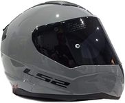 LS2 FF353 RAPID Full Face Motorcycle Helmet Motorbike Racing Sports Crash Helmet Nardo Grey with FREE Dark Visor (L)