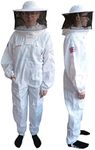 AGS Beekeepers round hat children's cotton beekeeping suit professional kids bee suit protective suit child's (Medium)