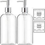 Clear Soap Dispenser with Rust Proo