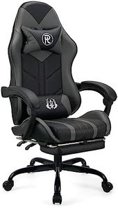 play haha. Sedia da gioco Sedia da ufficio Sedia girevole Sedia da computer Sedia da lavoro Sedia da ufficio Sedia ergonomica (Grigio, Con poggiapiedi)