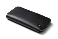 Bellroy Folio (Premium Leather Coin Purse for Women, Zip Closure, RFID Protection, Holds 10-14 Cards, Flat Note Section) - Black