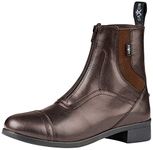 Saxon Syntovia Adults Horse Riding Zip Paddock Boots - Brown: Adults 8