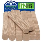 elleayya 172PCS Beige Self-Adhesive Felt Pads for Furniture,These Felt Furniture Pads Provide Best Chair Leg Floor Protectors